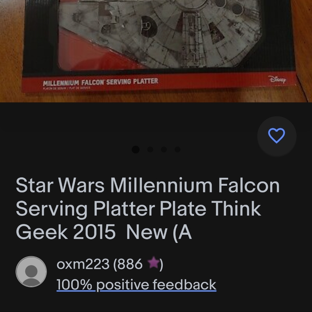 Millennium Falcon serving platter